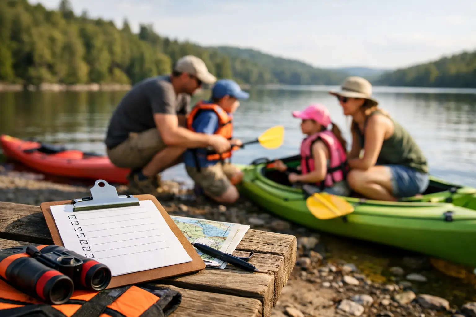 Family Kayak Trip Planning Checklist