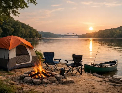 Waterfront Camping on the Illinois River