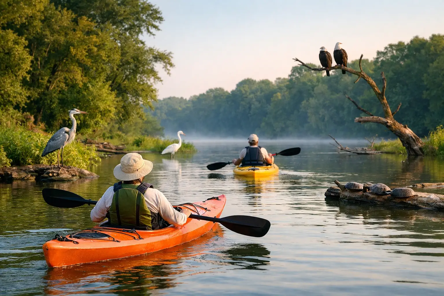 Plan a Wildlife Viewing Kayak Tour in Illinois