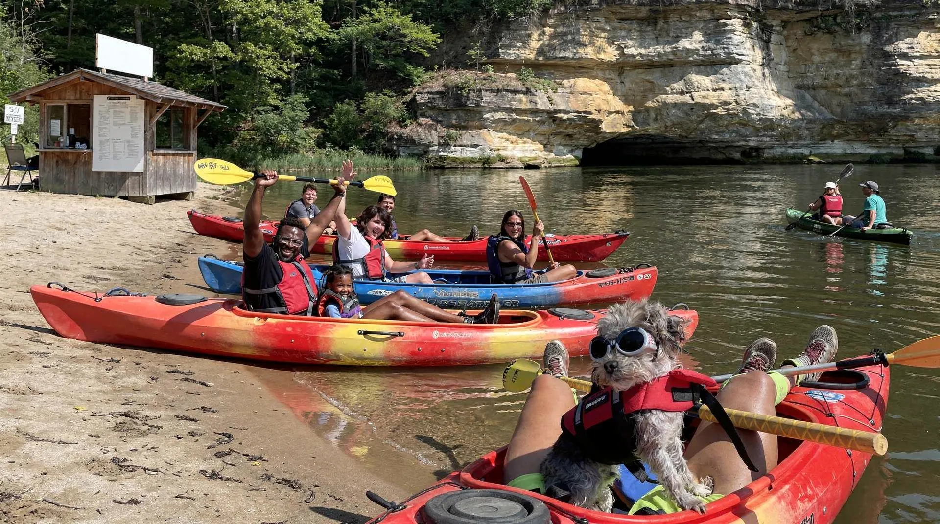 Kayak Starved Rock Campground offers simple online booking for rentals and guided tours.; The campground