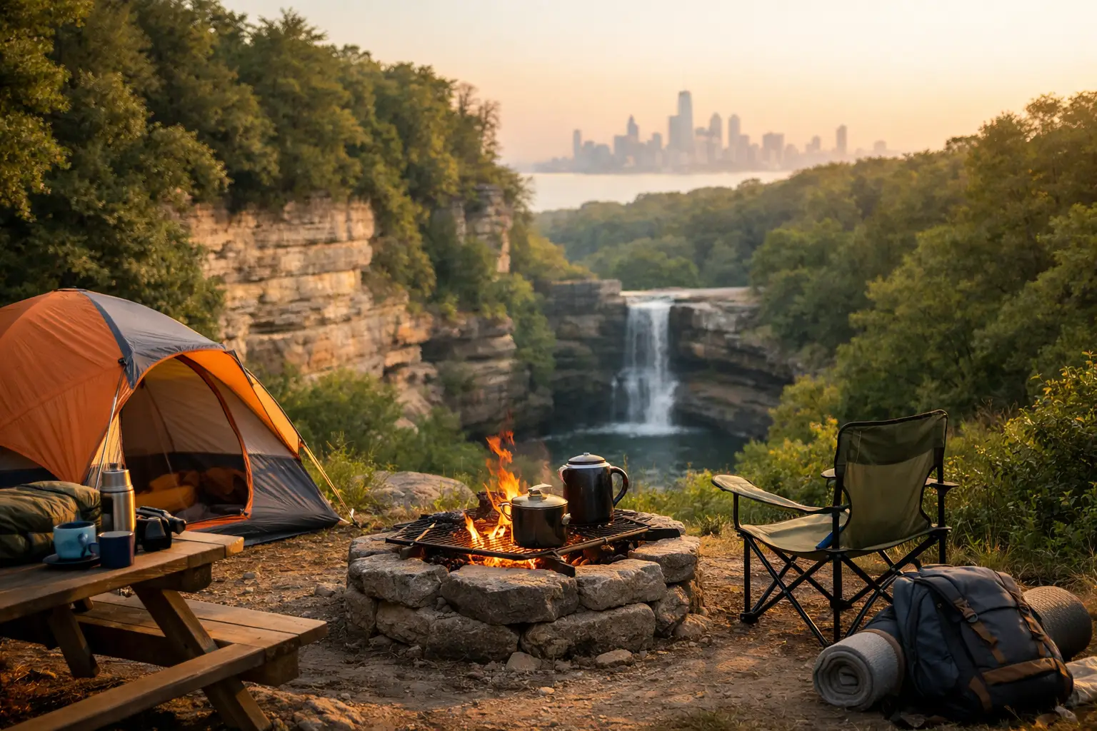 Camping Packages Near Starved Rock and Chicago