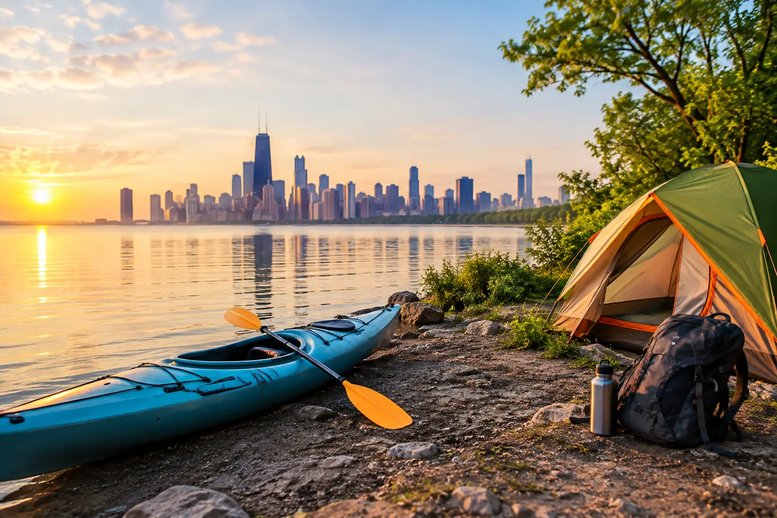 Weekend Paddle and Camp Itinerary Near Chicago